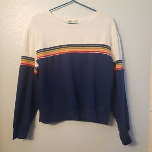 Rainbow Stripe Sweatshirt